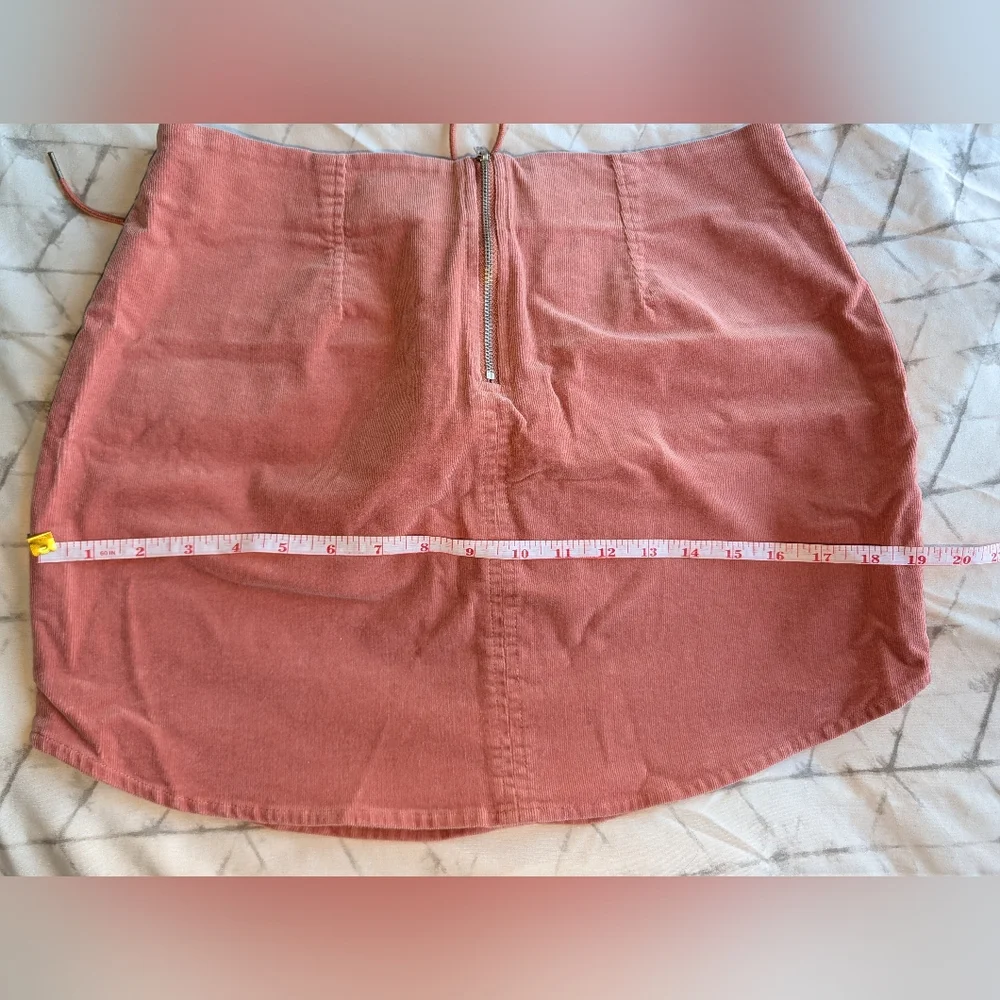 Forever 21 Lace-Up Corduroy Mini Skirt - Picture 5 of 6